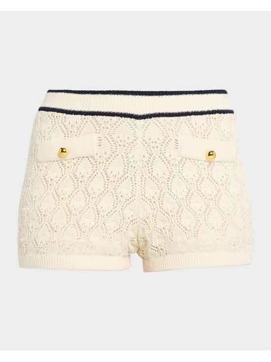 Frame Denim Pants - Frame The Rookie Short with Navy Trim and Gold -Buttons
